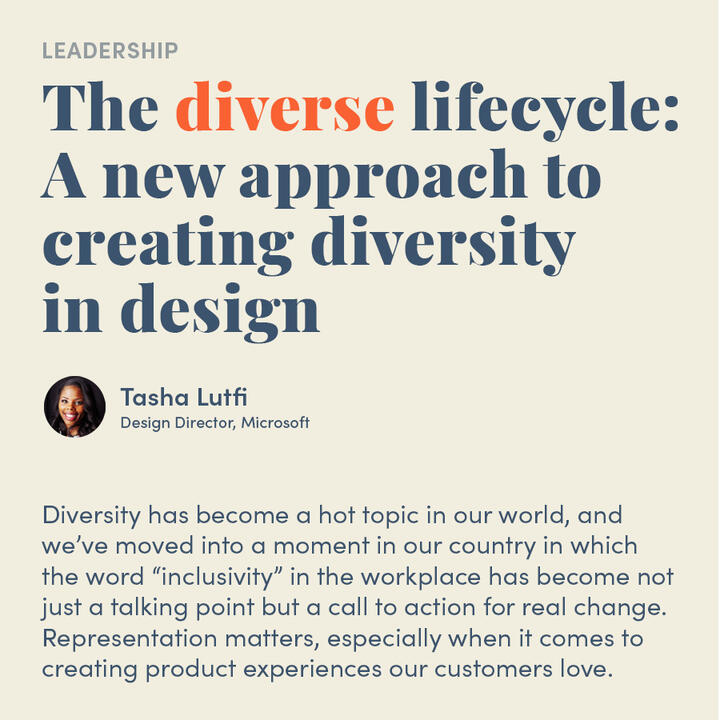 The diverse lifecycle: A new approach to creating diversity in design